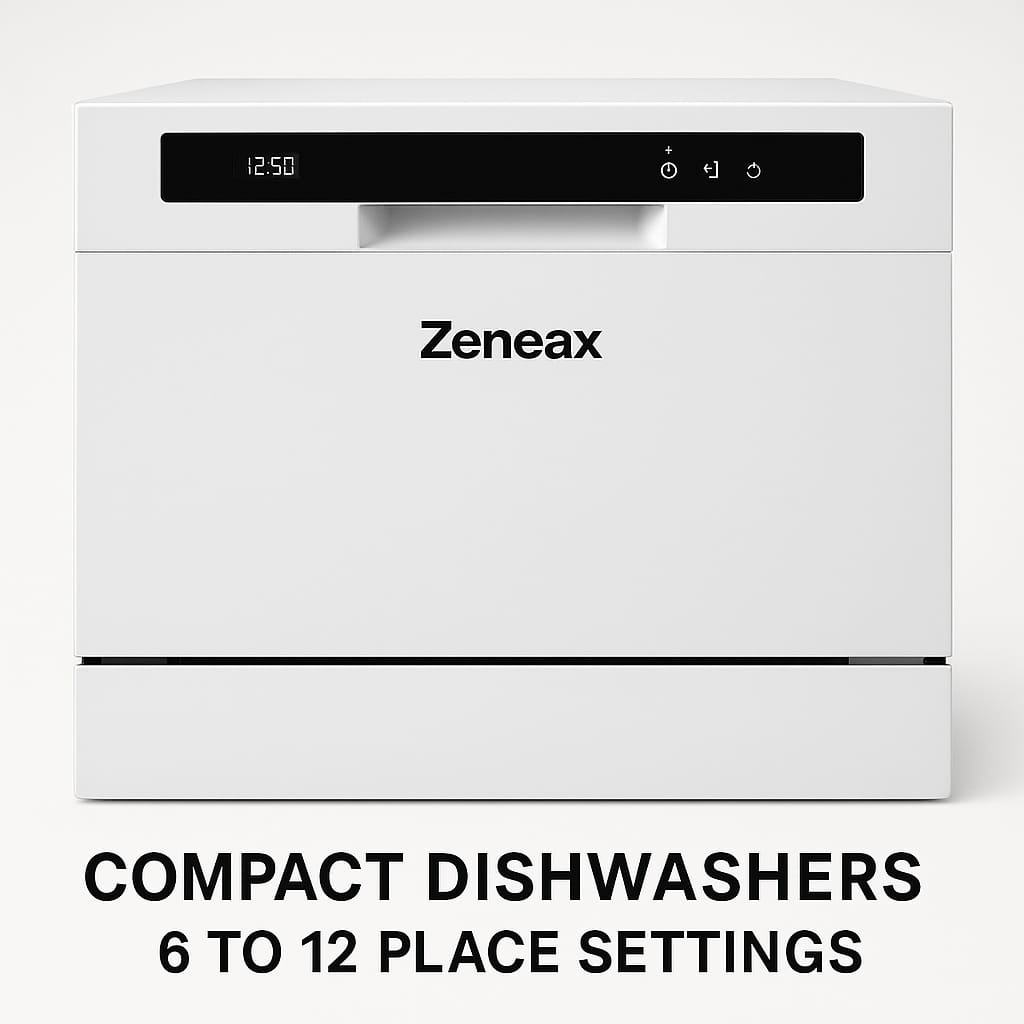 Zeneax™ Compact Dishwashers – 6 to 12 Place Settings