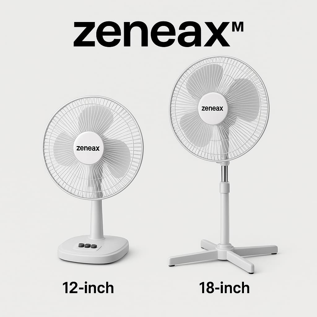 Zeneax™ Table & Stand Fans 12"–18"
