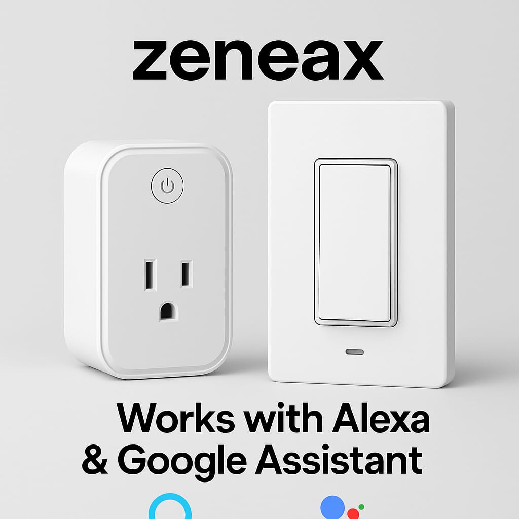Zeneax Smart Plugs – Alexa & Google Assistant Compatible
