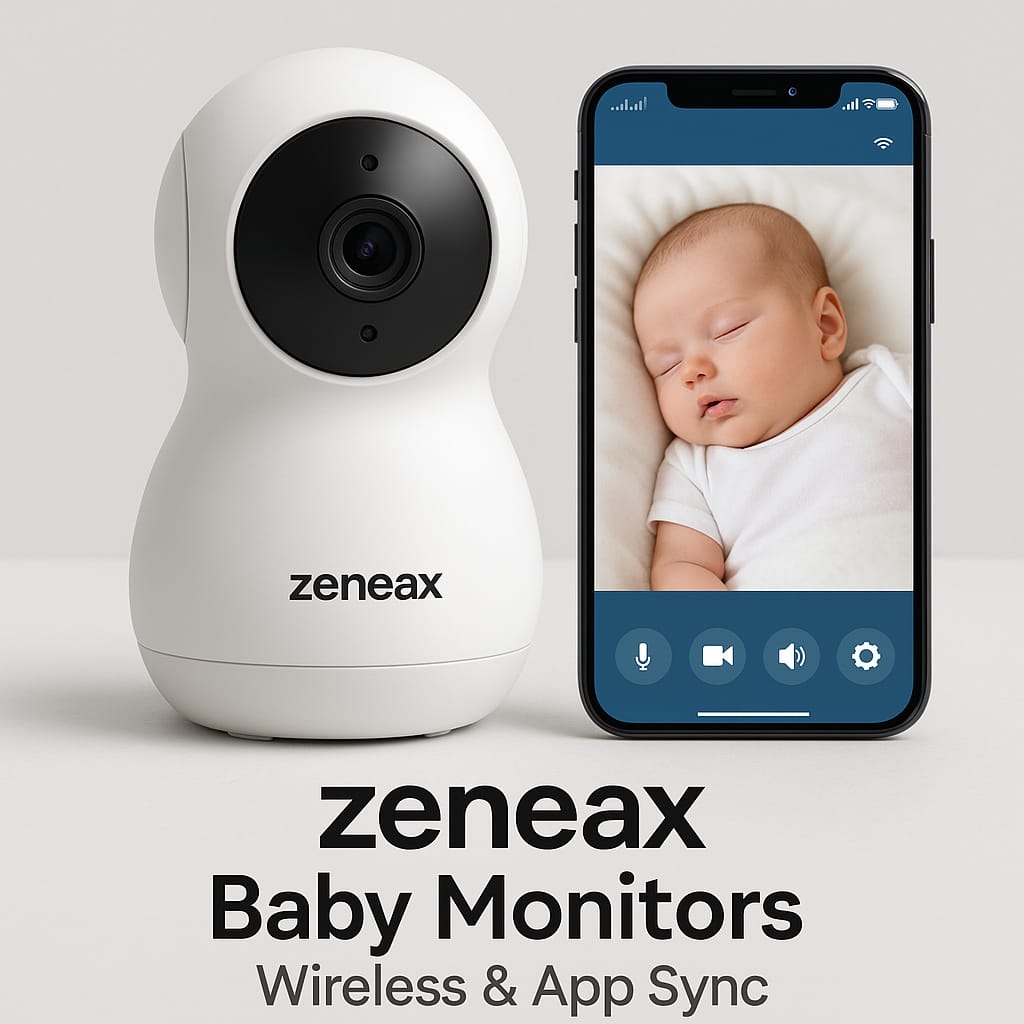Zeneax Wireless Baby Monitors with App Sync