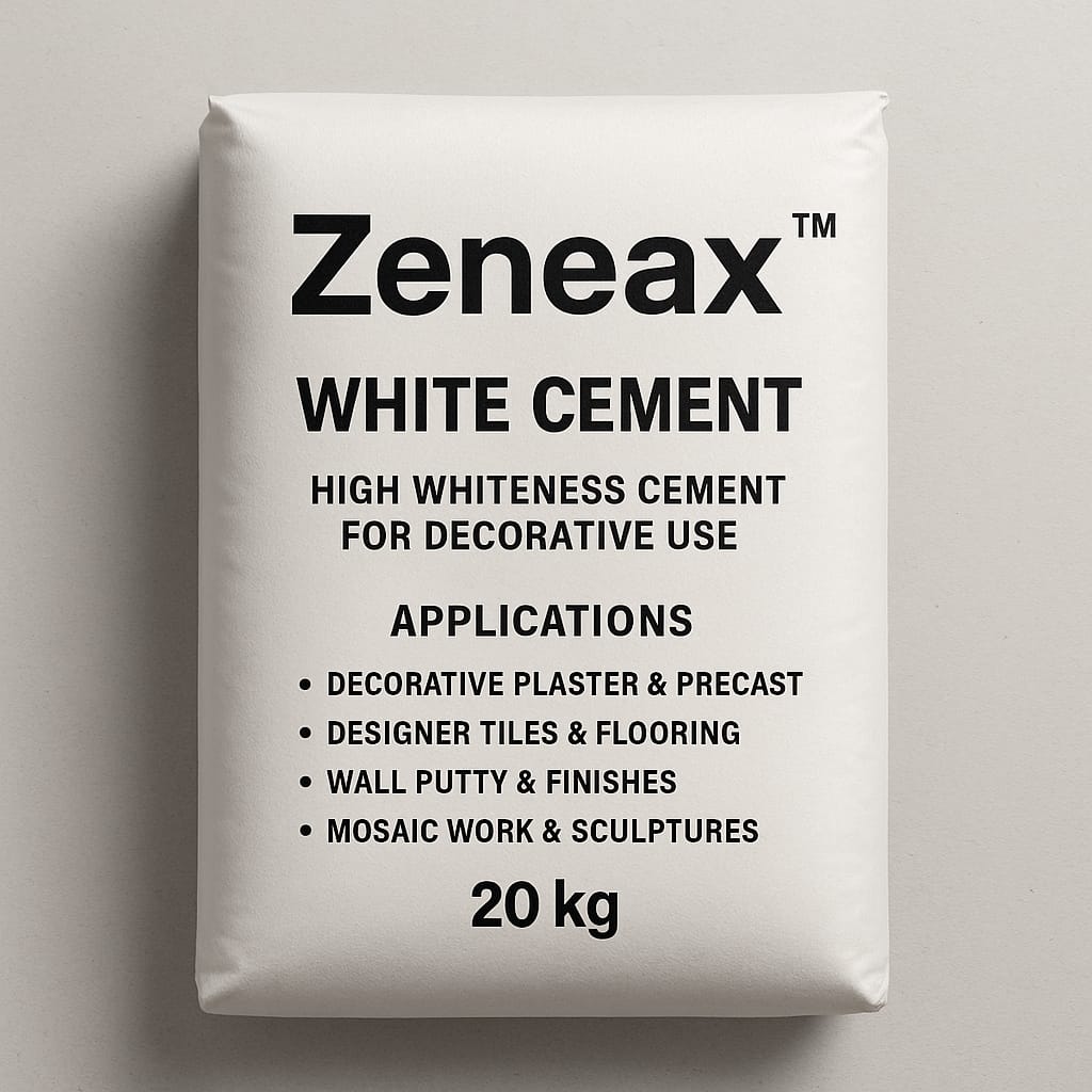Zeneax White Cement – High Whiteness Cement for Decorative Use