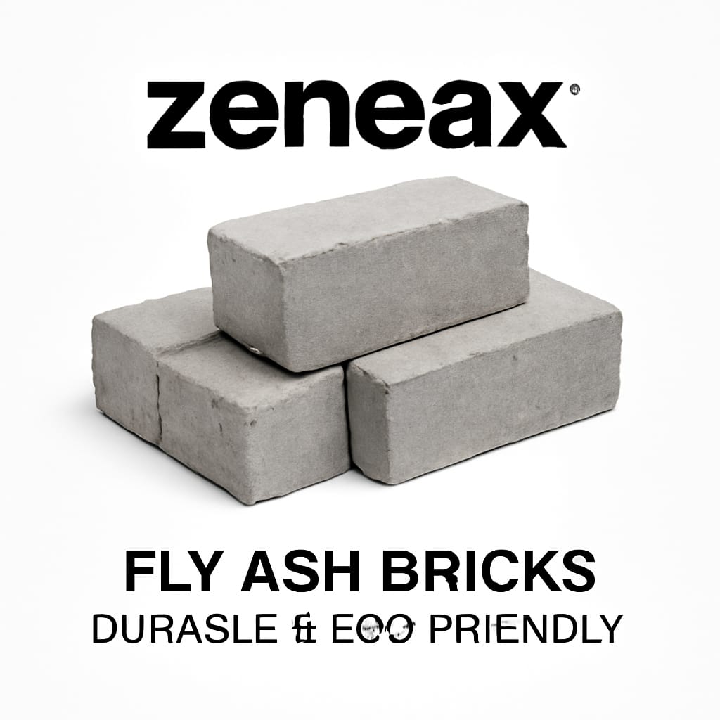 Zeneax Fly Ash Bricks – Durable & Eco-Friendly