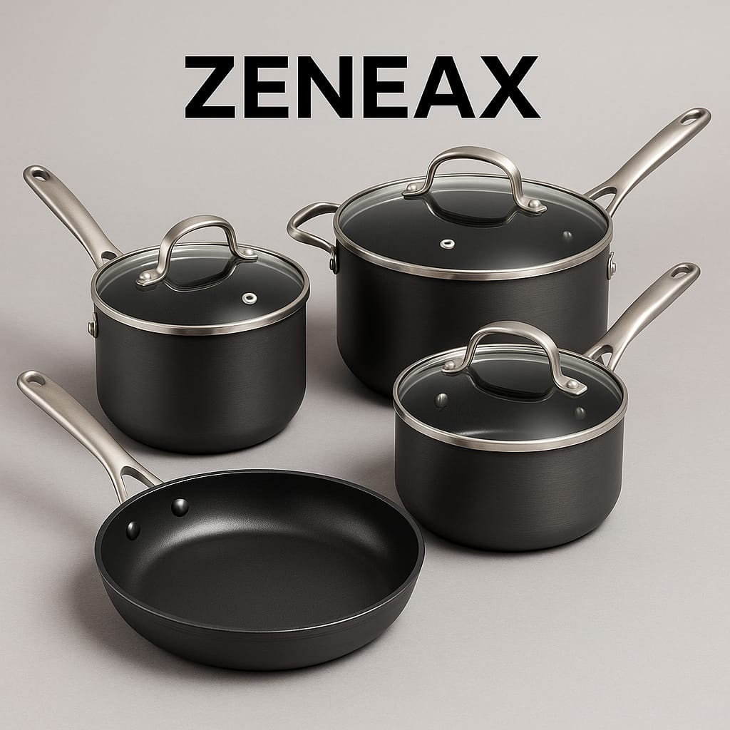 Zeneax Hard-Anodized Cookware Sets