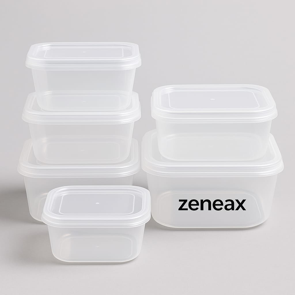 Zeneax BPA-Free Plastic Food Storage Boxes