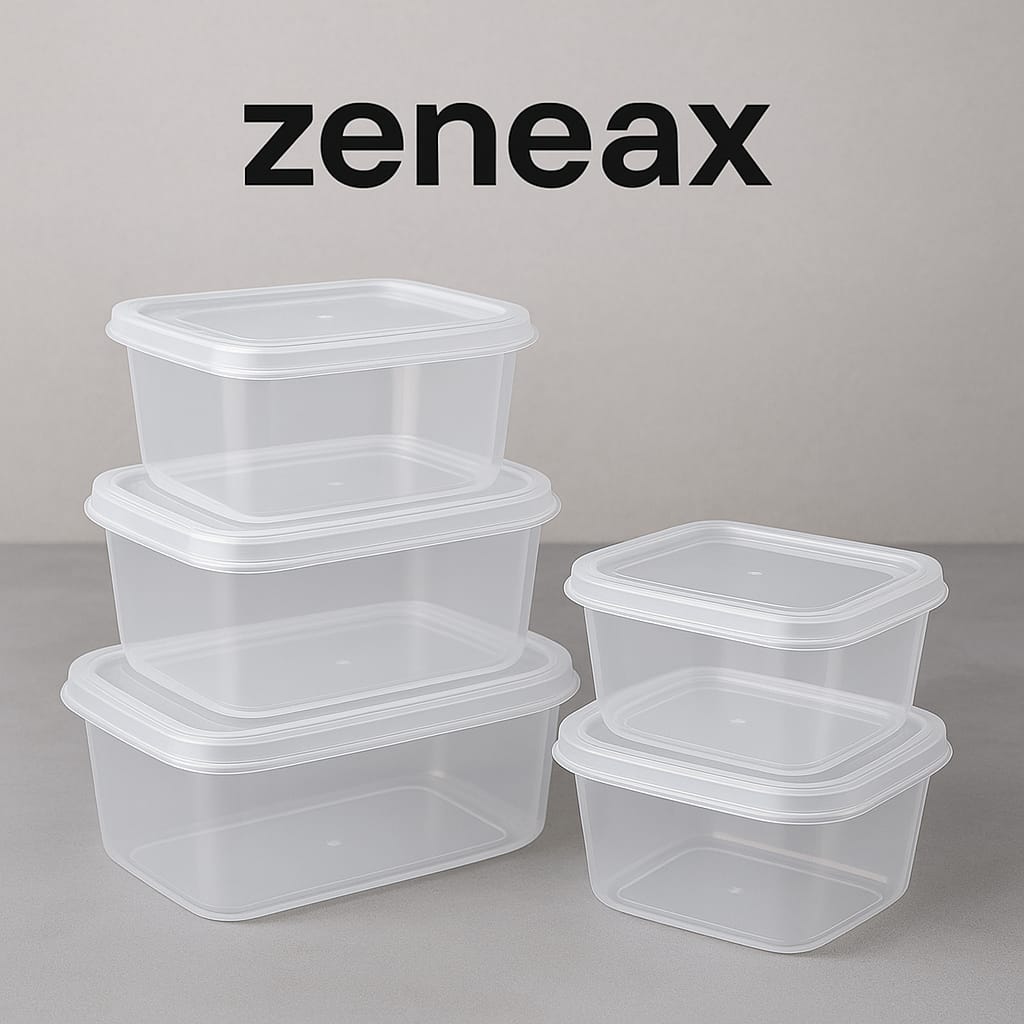 Zeneax BPA-Free Plastic Food Storage Boxes