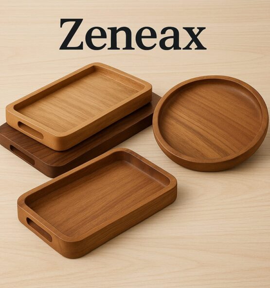 Zeneax Premium Wooden Serving Trays