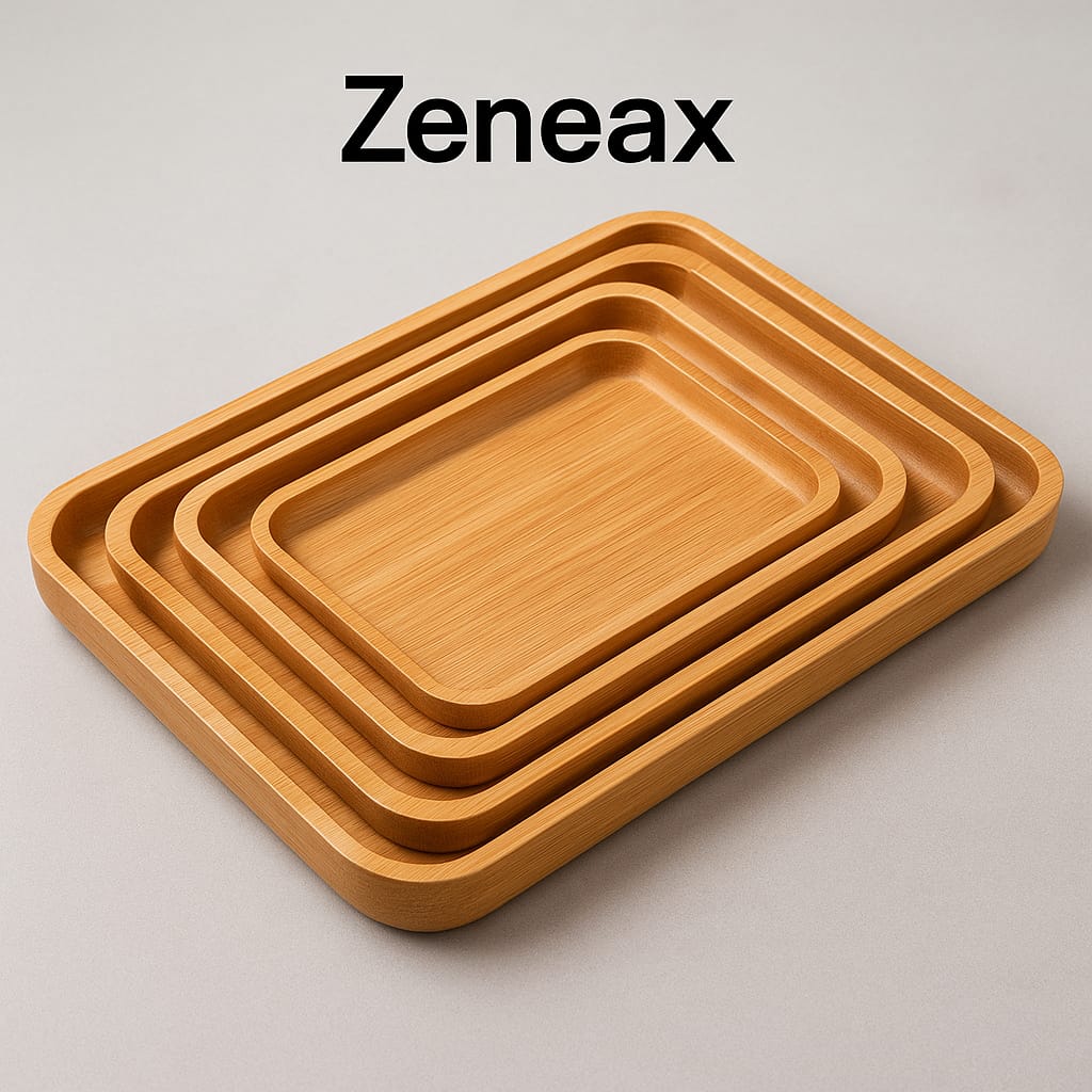 Zeneax Bamboo Serving Trays