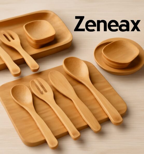 Eco-Friendly Bamboo Kitchenware by Zeneax