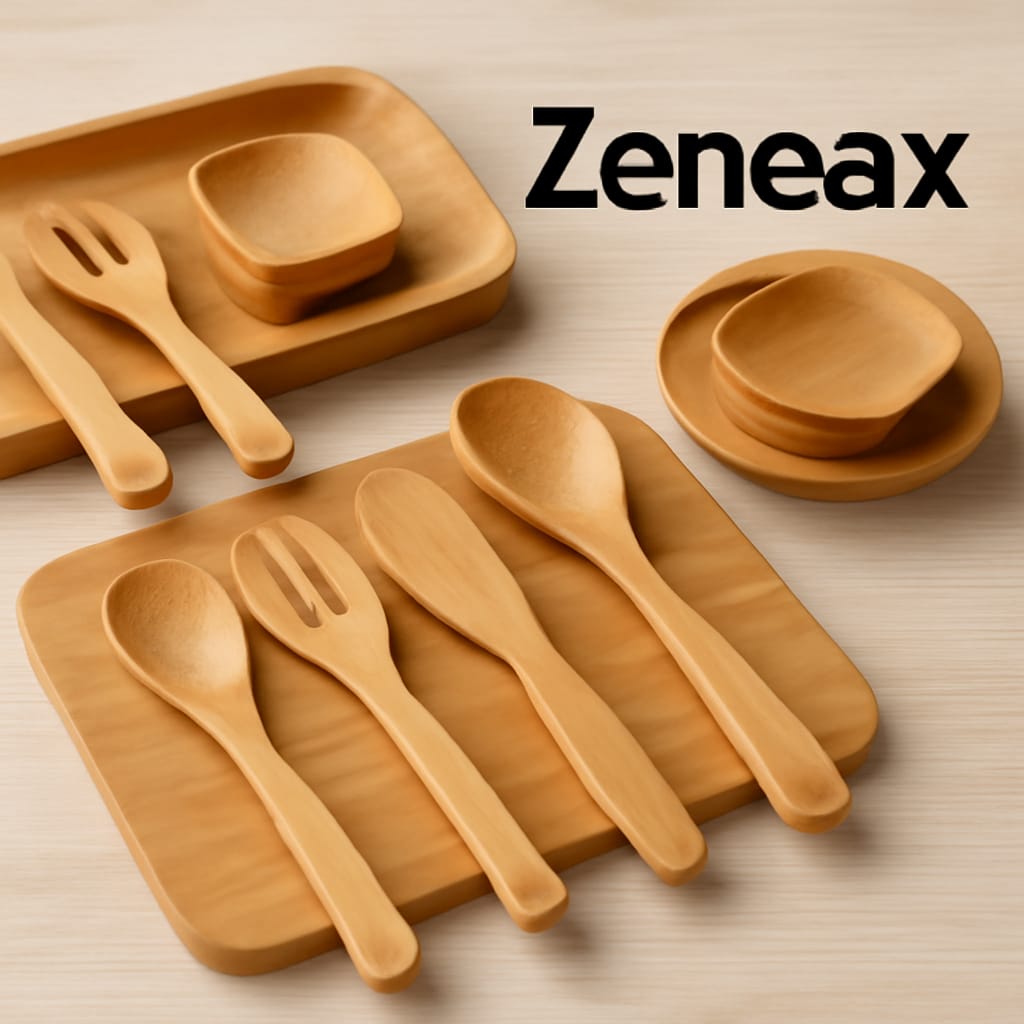 Eco-Friendly Bamboo Kitchenware by Zeneax