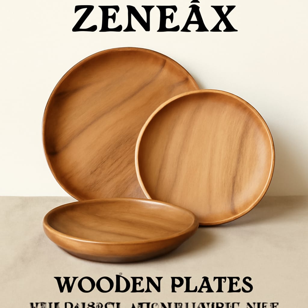 Zeneax Wooden Plates