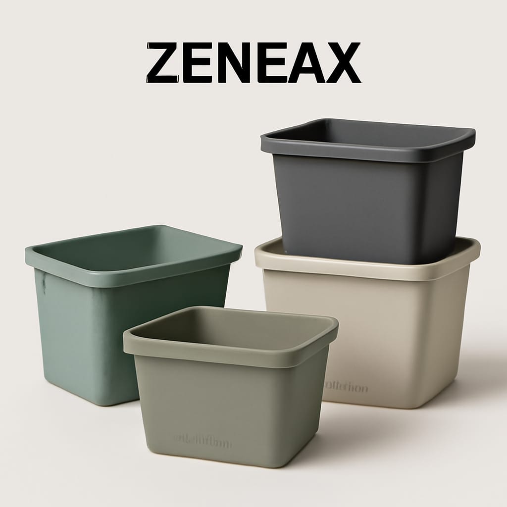 Zeneax Recycled Plastic Bins