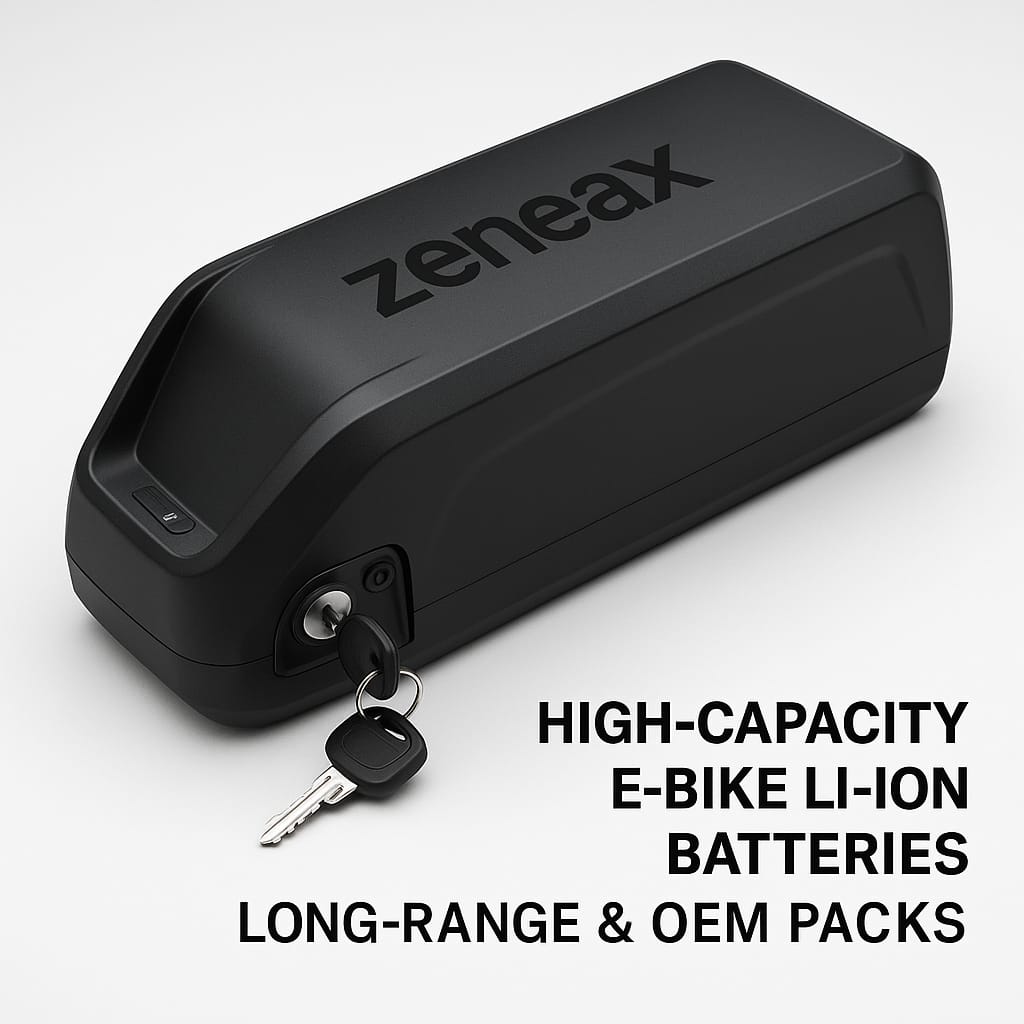 Zeneax High-Capacity E-Bike Li-ion Batteries