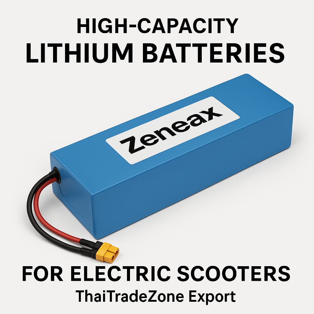 Zeneax High-Capacity Lithium Batteries for Electric Scooters