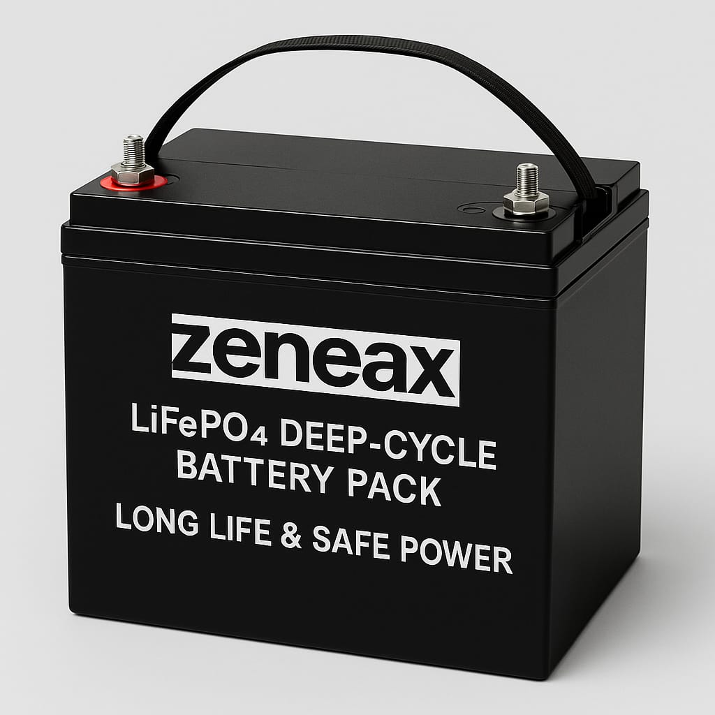 Zeneax LiFePO4 Deep-Cycle Battery Packs