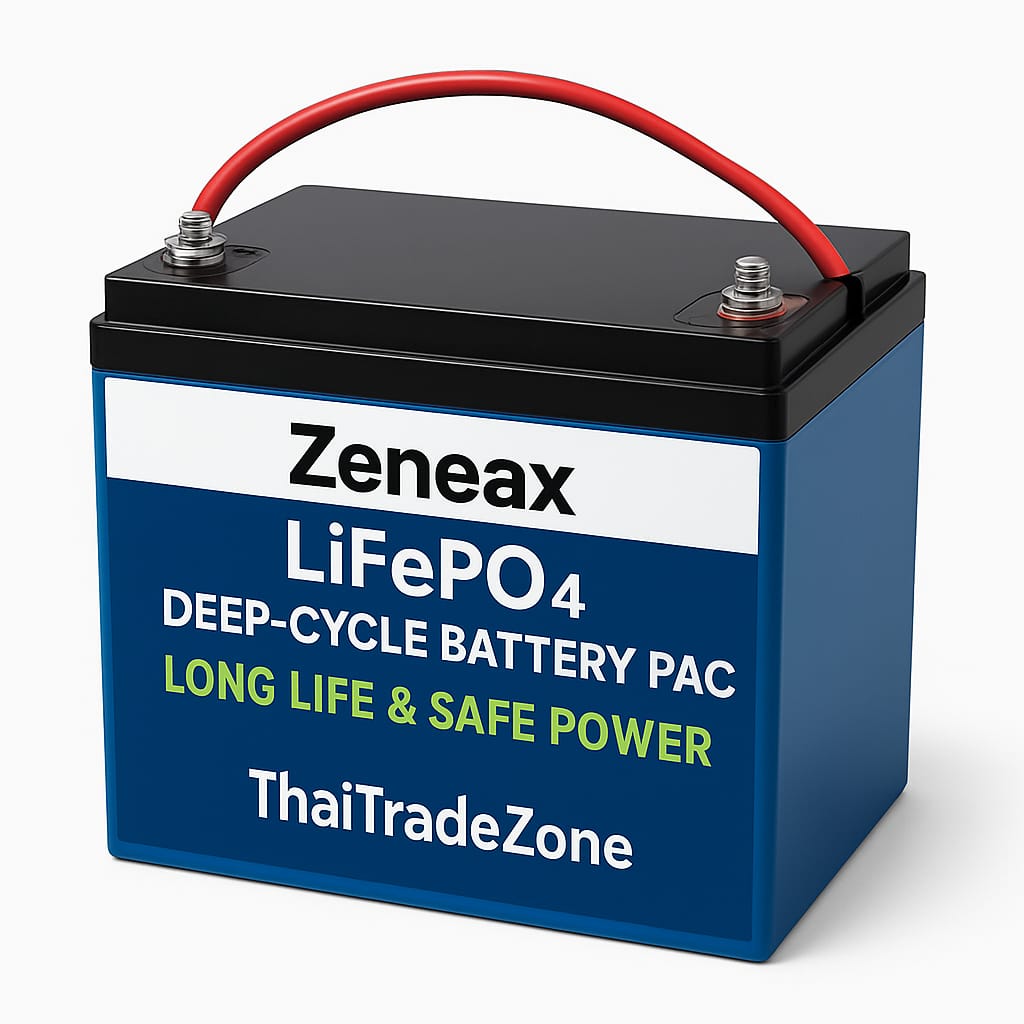 Zeneax LiFePO4 Deep-Cycle Battery Packs