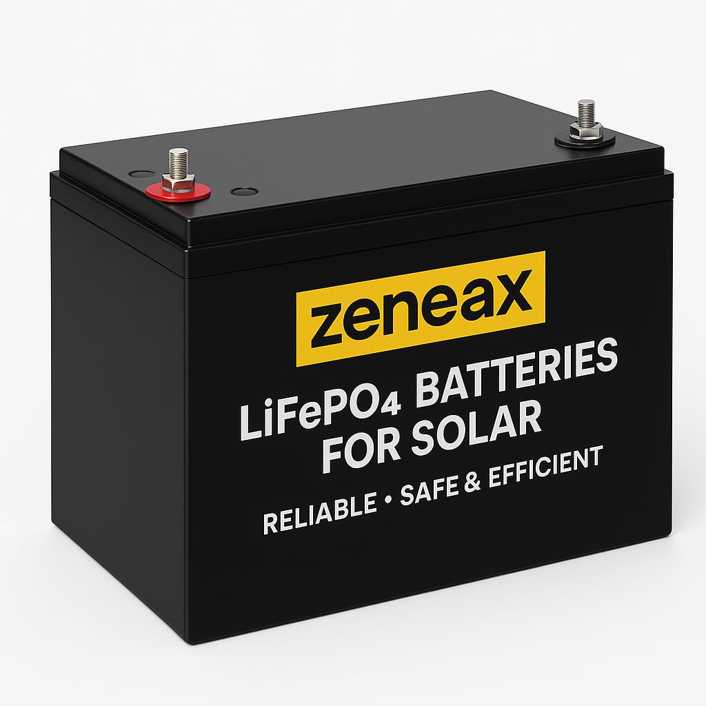Zeneax LiFePO4 Batteries for Solar