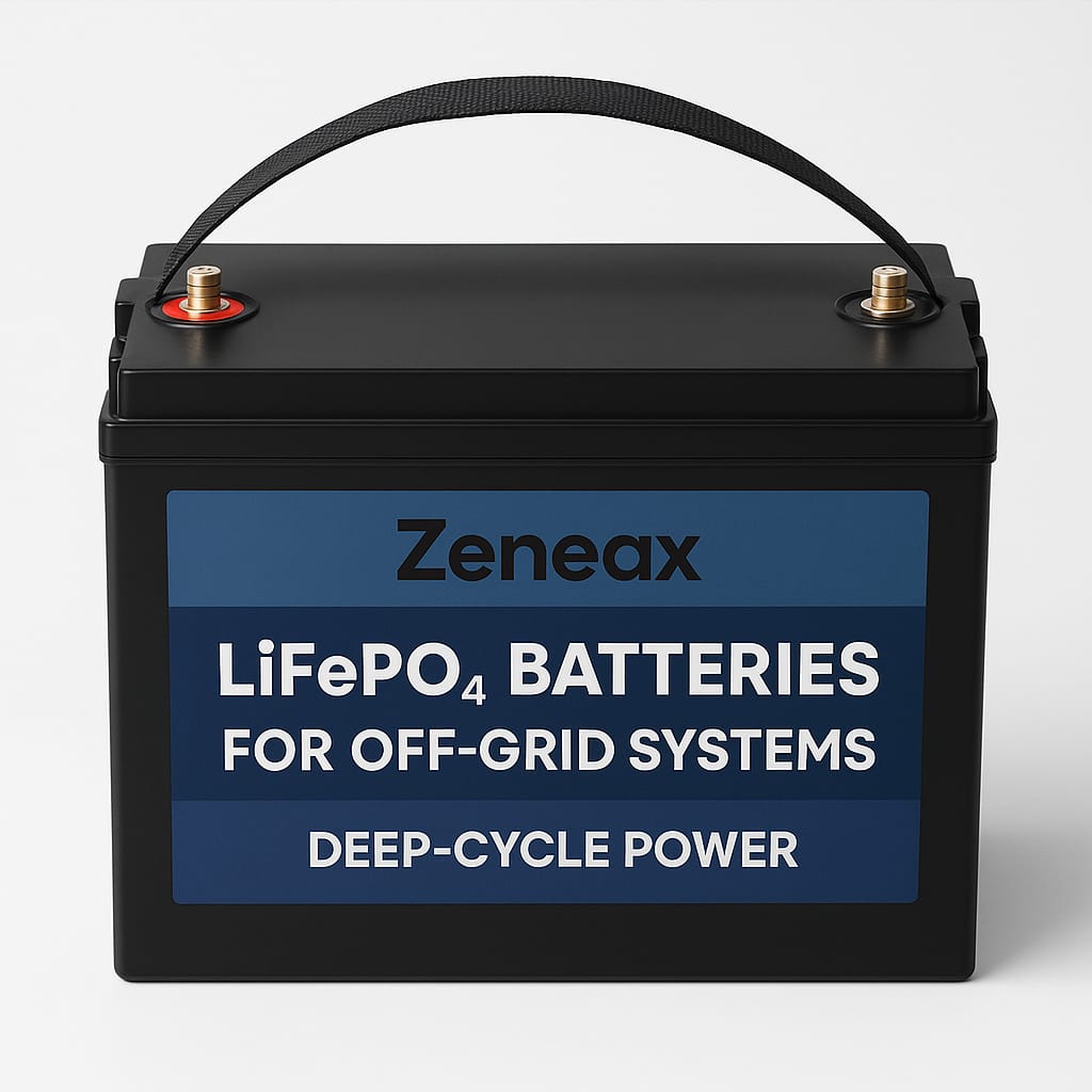 Zeneax LiFePO4 Batteries for Off-Grid Systems