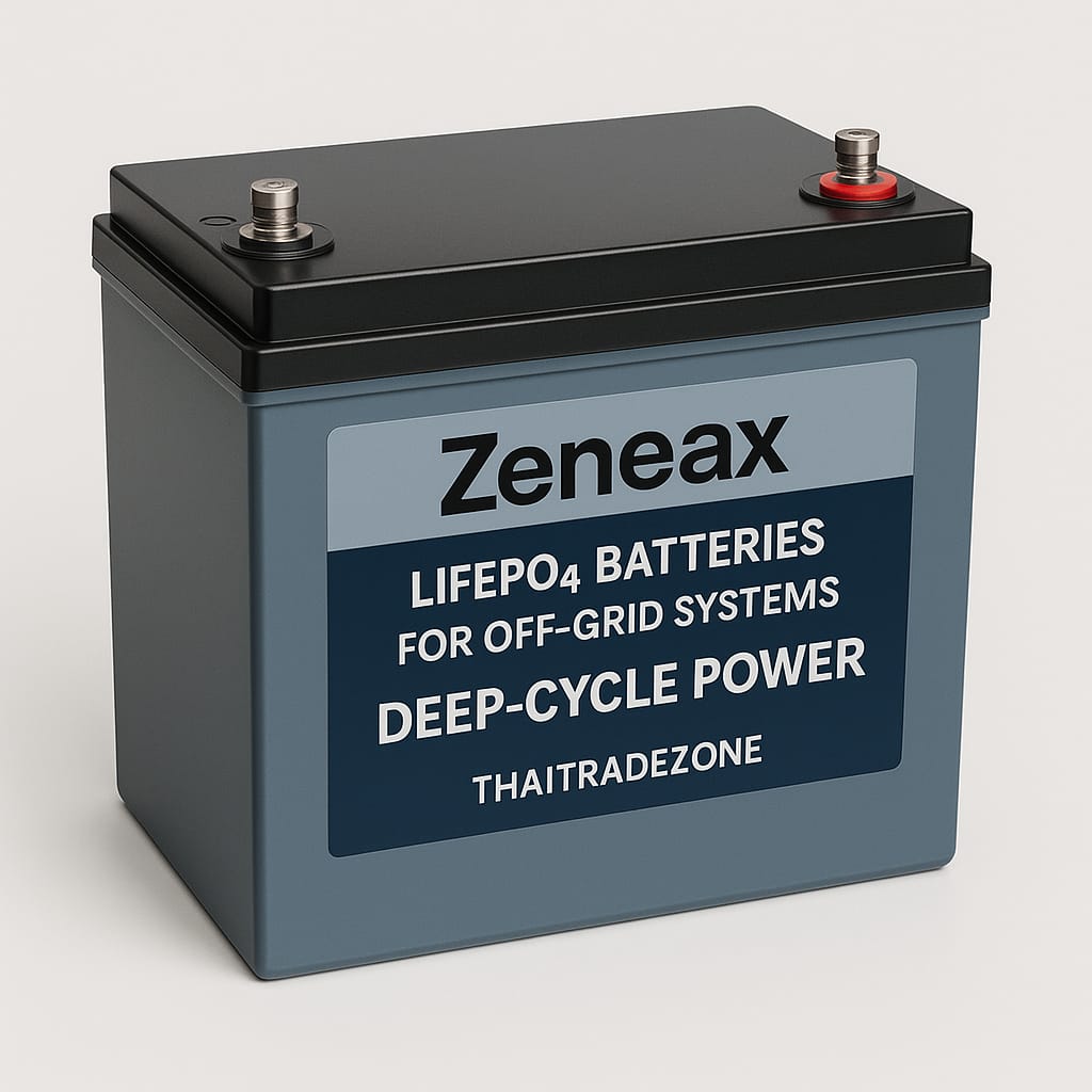 Zeneax LiFePO4 Batteries for Off-Grid Systems