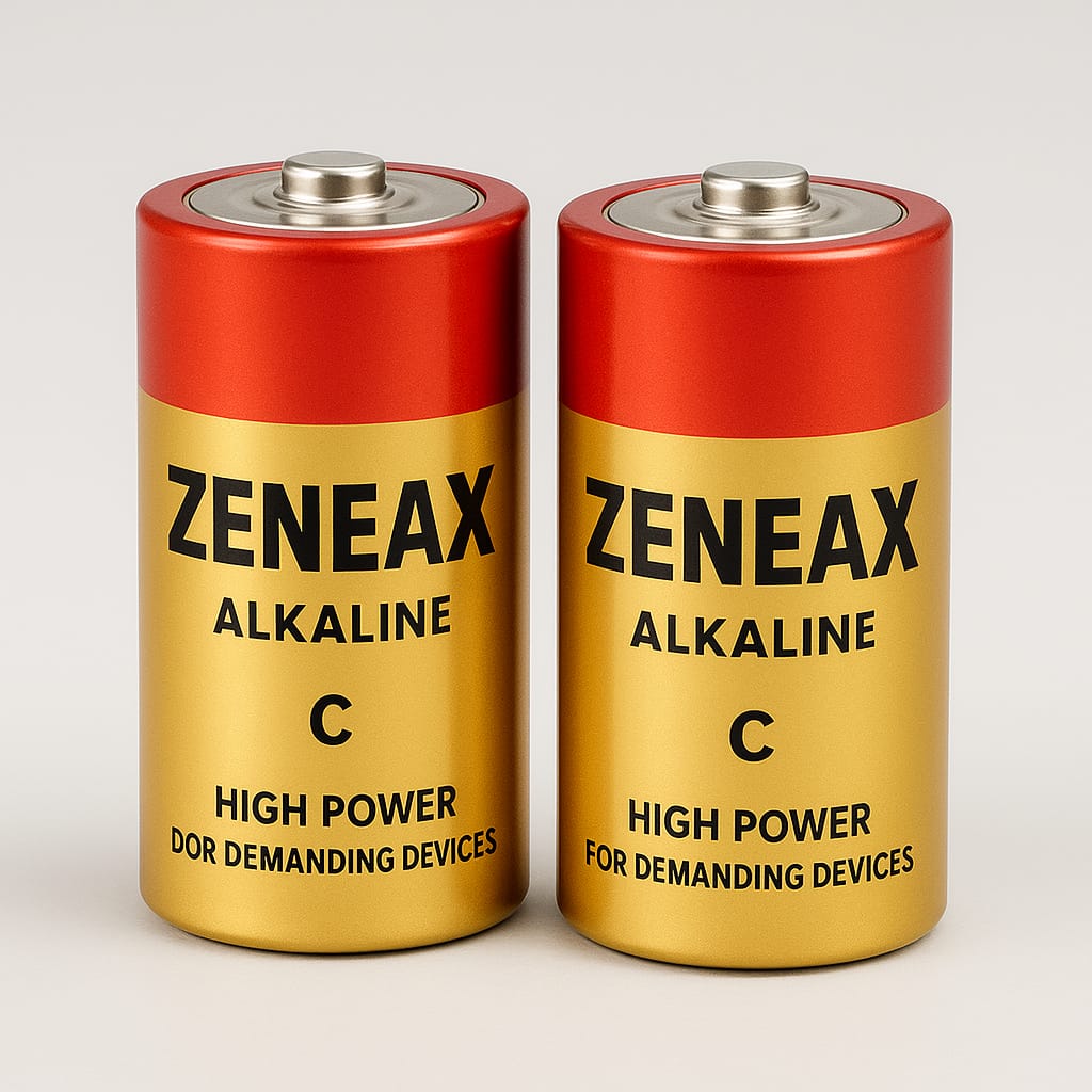 Zeneax Alkaline C Batteries