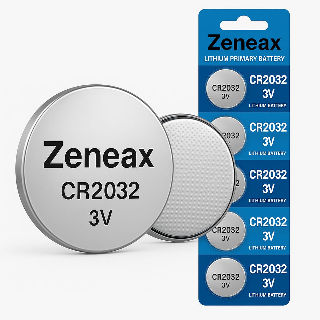 Zeneax CR2032 Lithium Coin Batteries