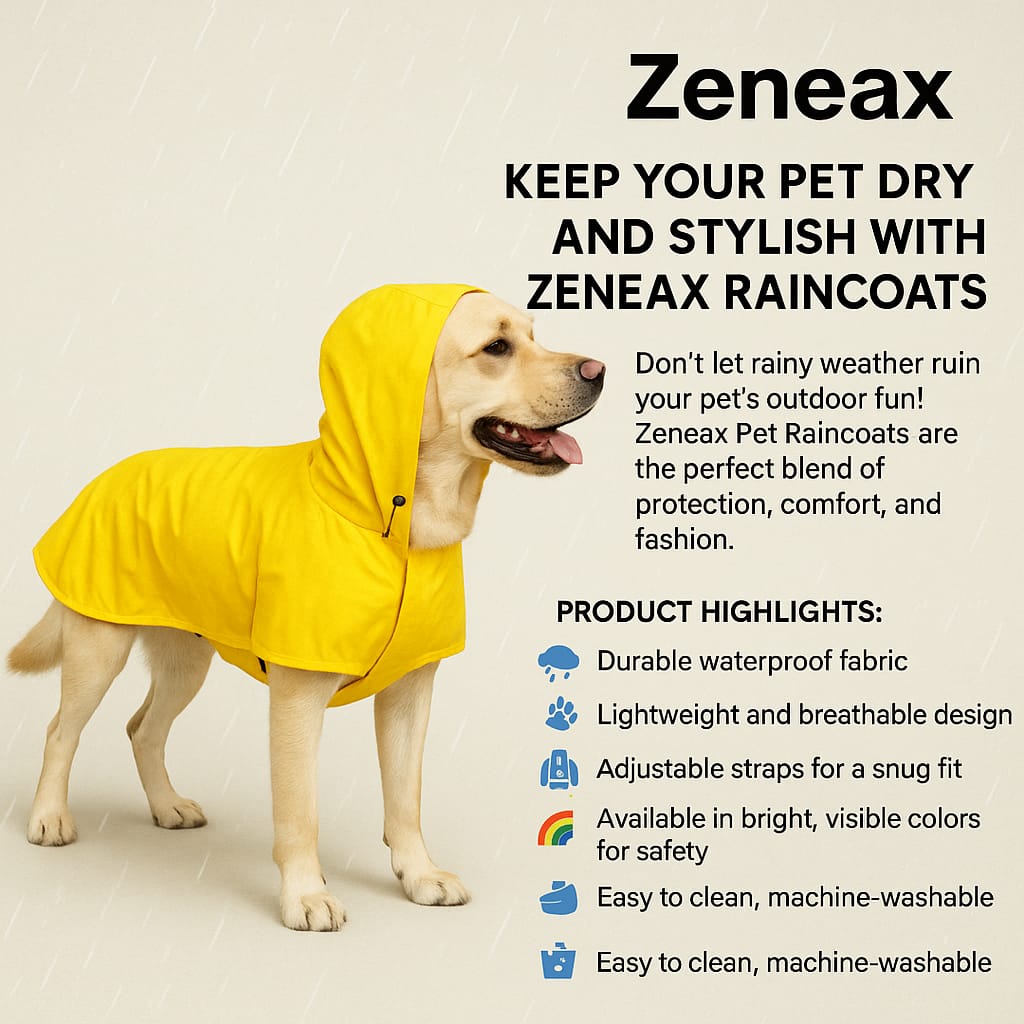 Zeneax Pet Raincoats