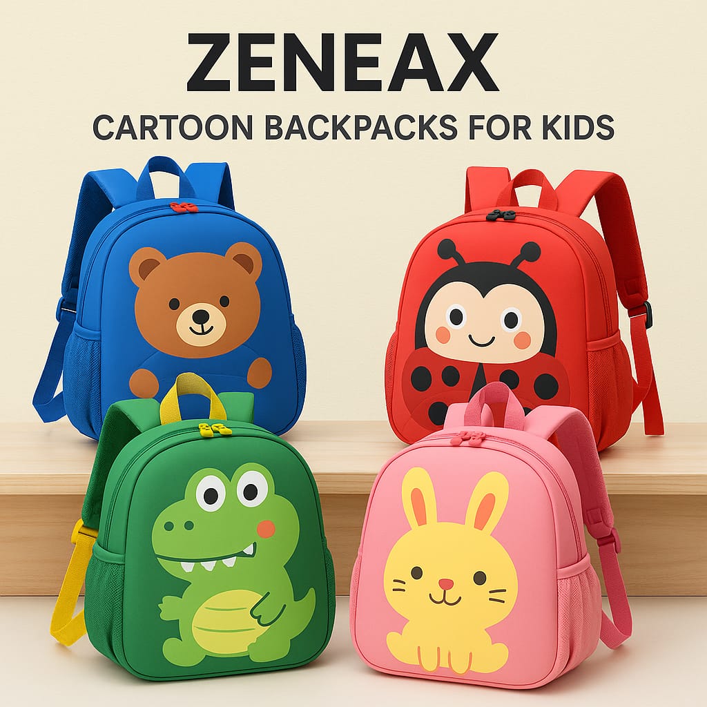 Zeneax Cartoon Backpacks for Kids