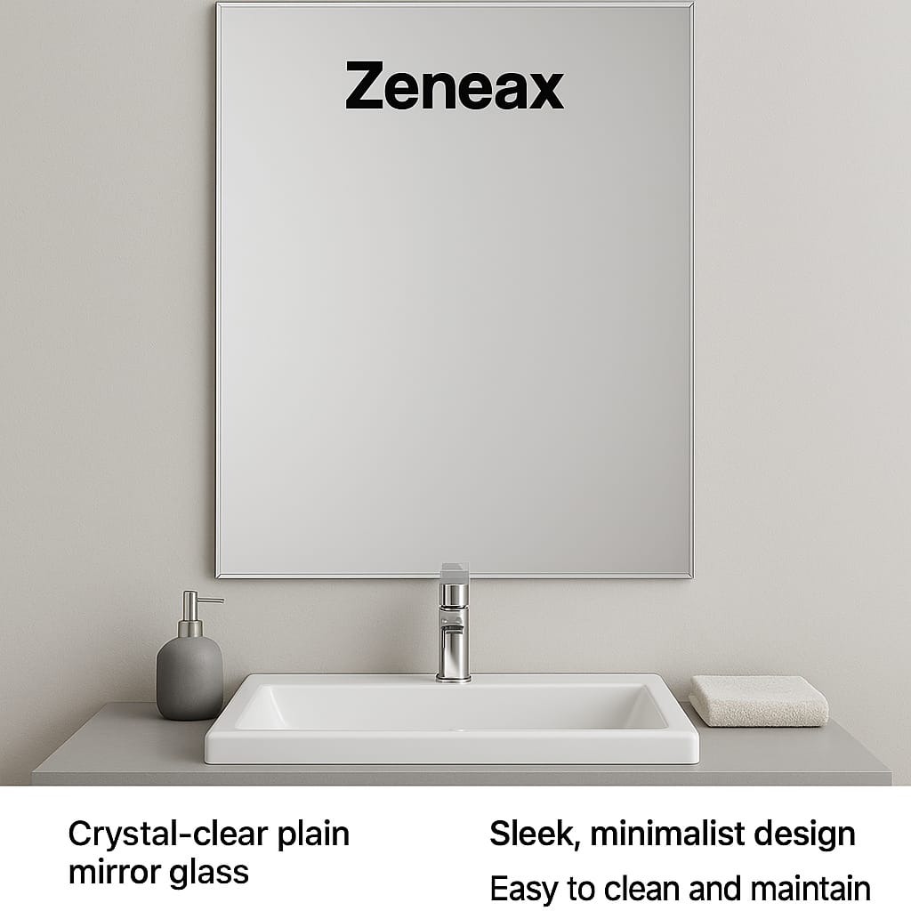 Zeneax Plain Bathroom Mirrors