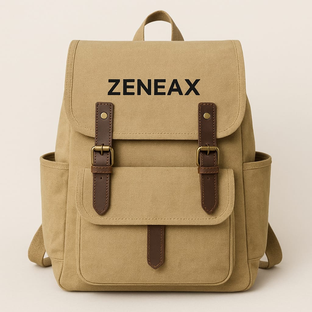 Eco-Friendly Canvas Backpacks by Zeneax