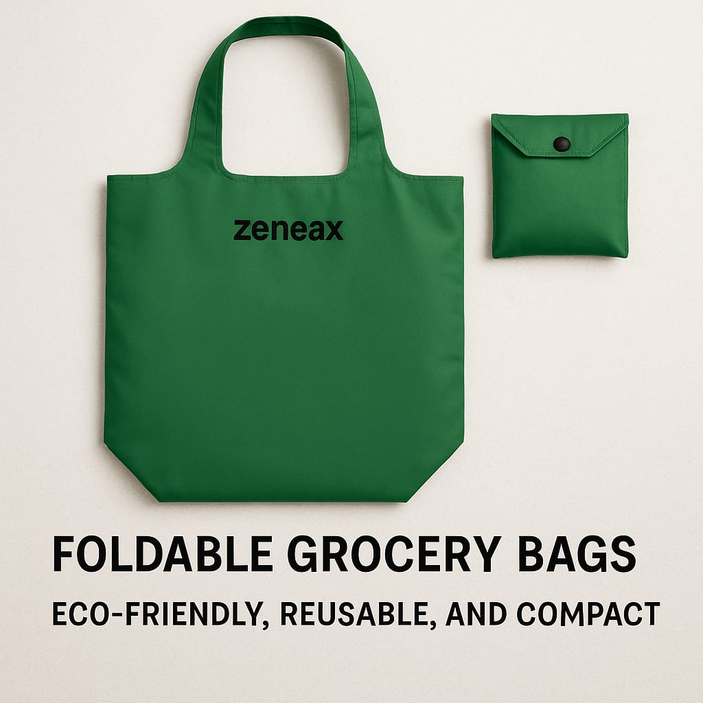 Zeneax Foldable Grocery Bags