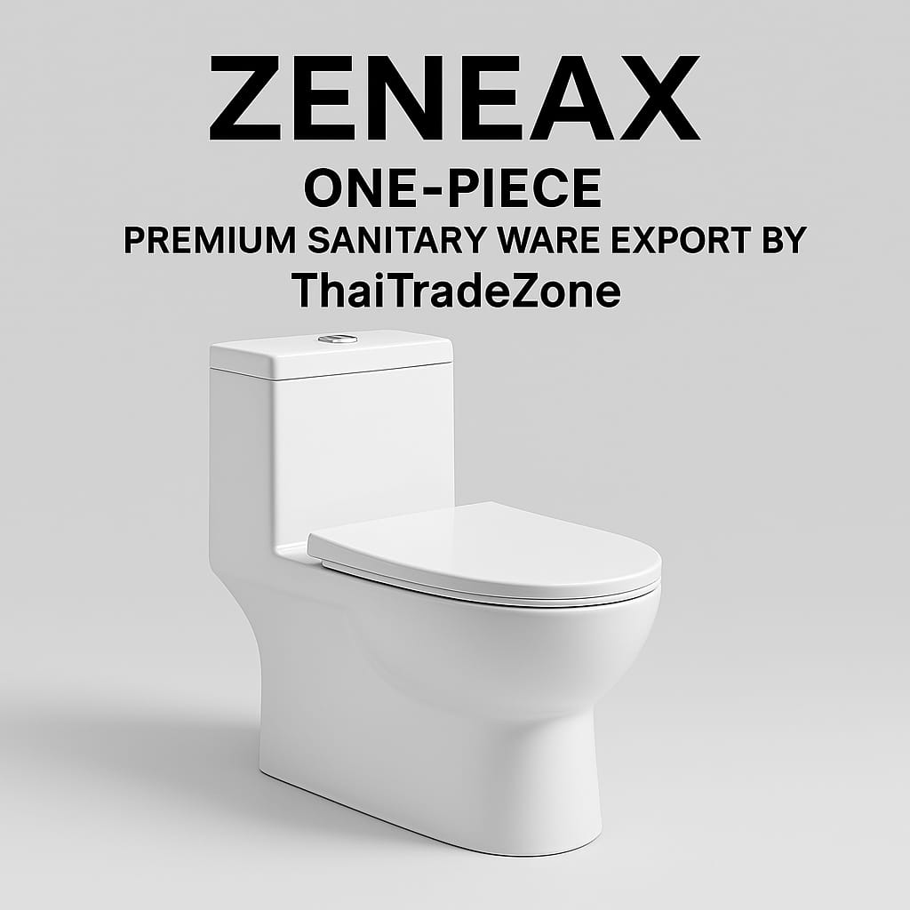 Zeneax One-Piece P-Trap Toilets