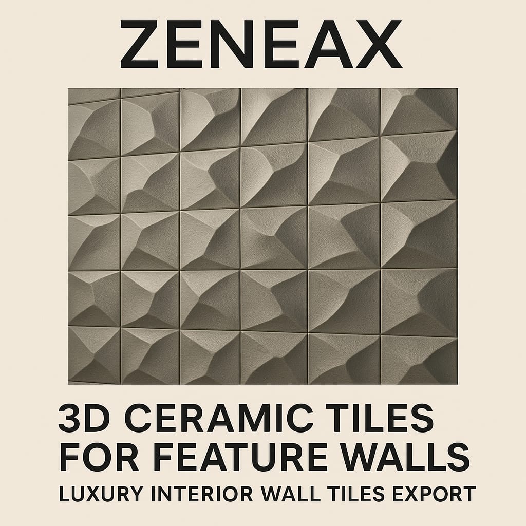 Zeneax 3D Ceramic Tiles for Feature Walls