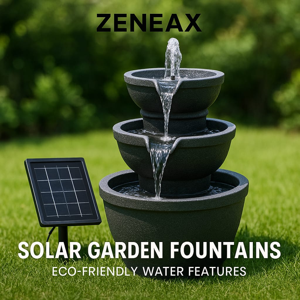 Zeneax Solar Garden Fountains