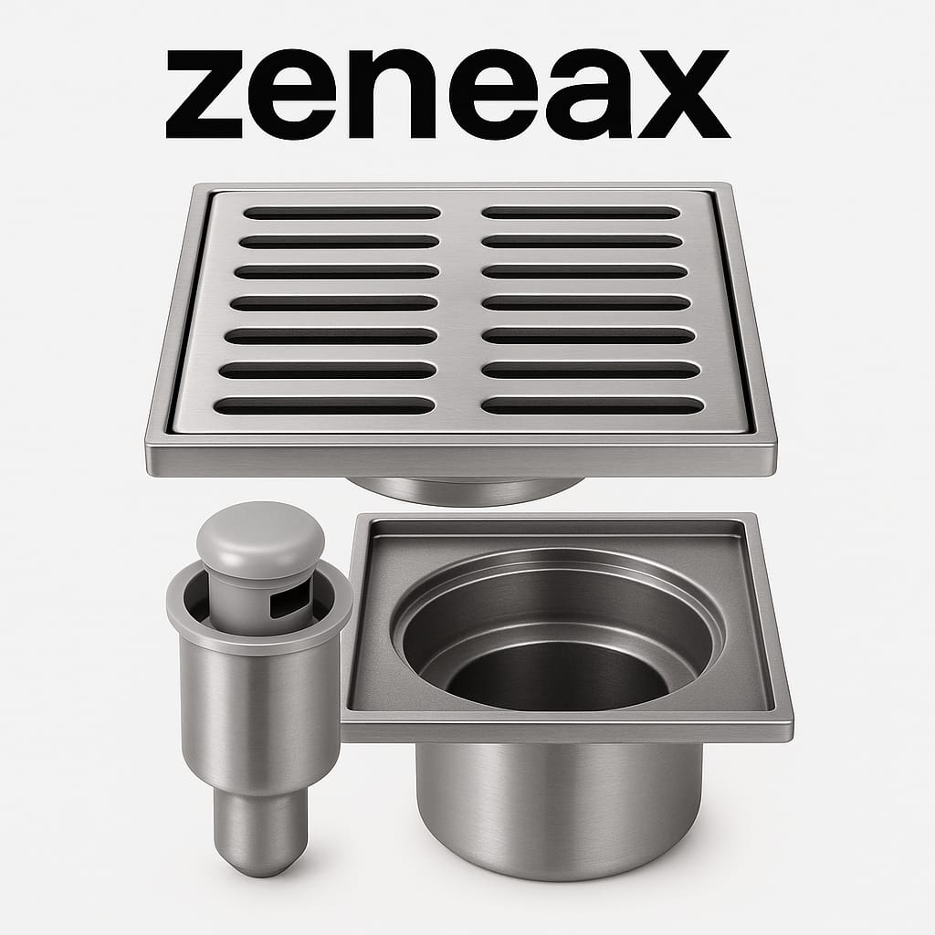 Zeneax Stainless Steel Floor Drains & Gratings