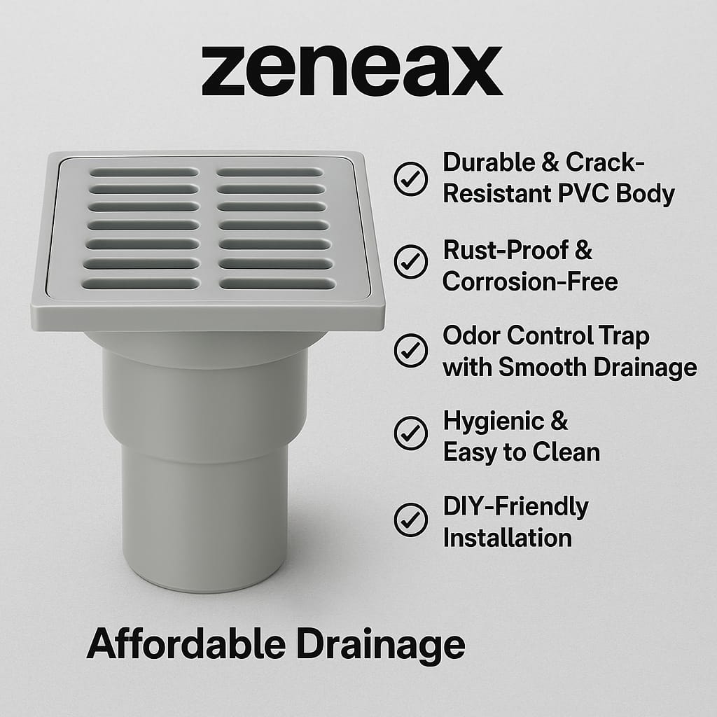 Zeneax PVC Floor Drains & Gratings